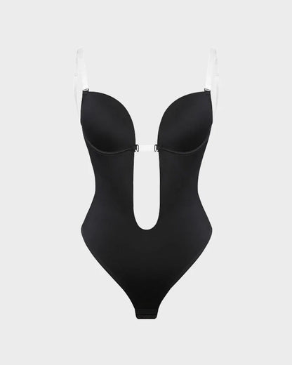 Formiva® Strapless U Plunge Thong Bodysuit