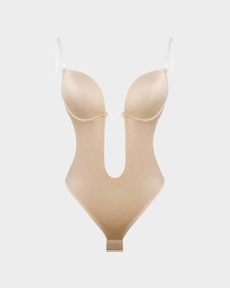 Formiva® Strapless U Plunge Thong Bodysuit