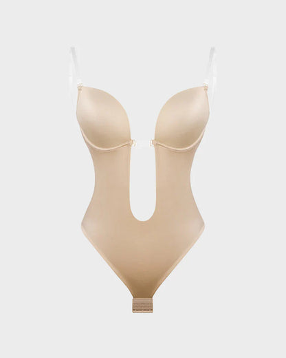 Formiva® Strapless U Plunge Thong Bodysuit