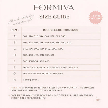 Formiva® Push-up Sticky Bra, Sweat-proof Glue, Adhesive Push Up Cleavage Bra, Up to G Cup, Seamless Strapless Bra for Date Night, Backless & Red Dress, Waterproof & Reusable SpringStatements