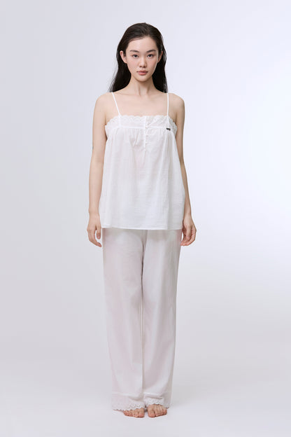 Formiva® "First Kiss" Lace Trimmed Pants and Camisole Set