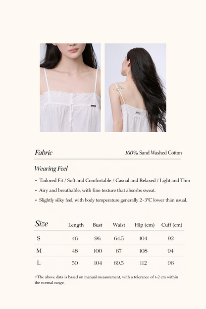 Formiva® "First Kiss" Lace Trimmed Pants and Camisole Set