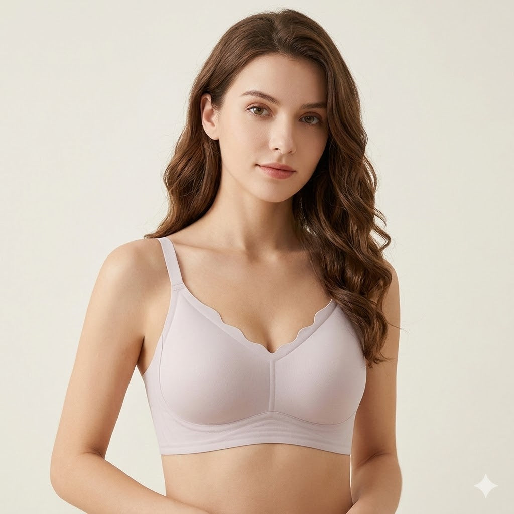Formiva® Jelly Bras for Women No Underwire with Support - S-2XL Seamless Bralettes Everyday Comfort Tshirt Padded Bra