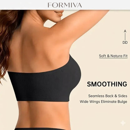 Formiva® Jelly Wireless Women Comfortable Push Up Bras Wireless Seamless Full Coverage Bra Buttery Soft Everyday Tshirt Bra